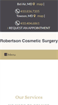 Mobile Screenshot of drrobertsoncosmeticsurgery.com